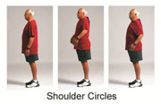 Demonstration of shoulder circles.